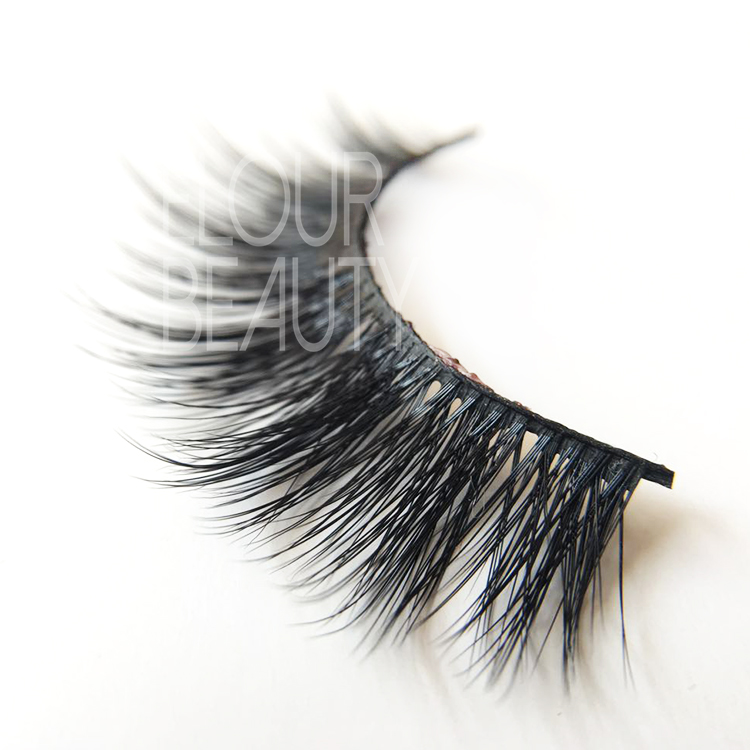 Volume 3D real mink eyelashes wholesale China EJ08